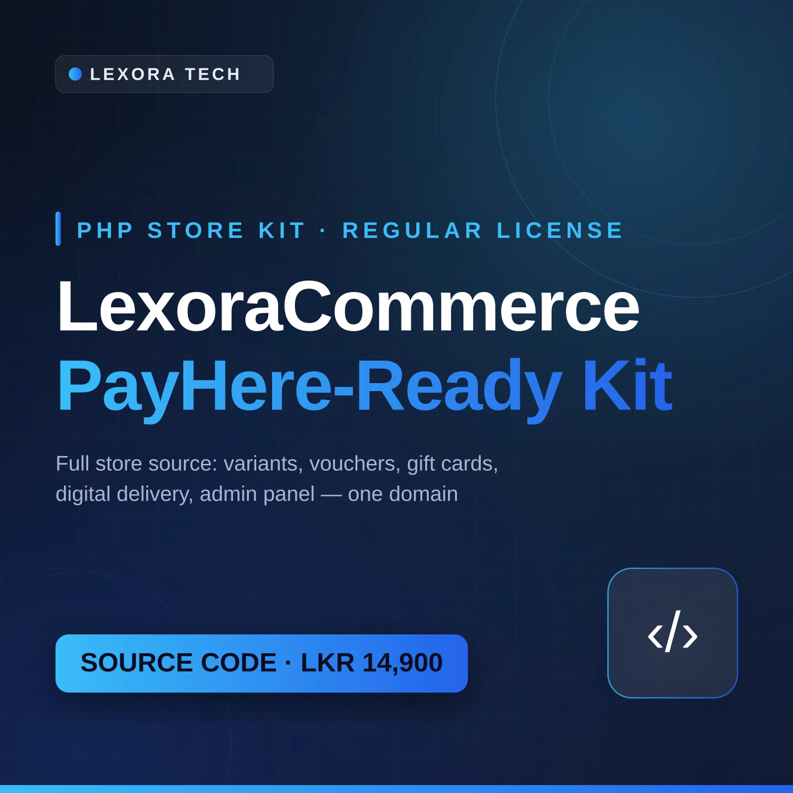 LexoraCommerce PHP E-commerce Kit — PayHere Ready | Regular License - Lexora Electronics Sri Lanka